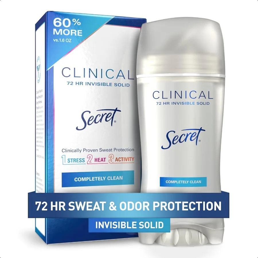Secret Clinical gth Antiperspirant Deodorant for Women 3X Str Protection 72hr Sweat Odor Protection PH Balancing Minerals Invis