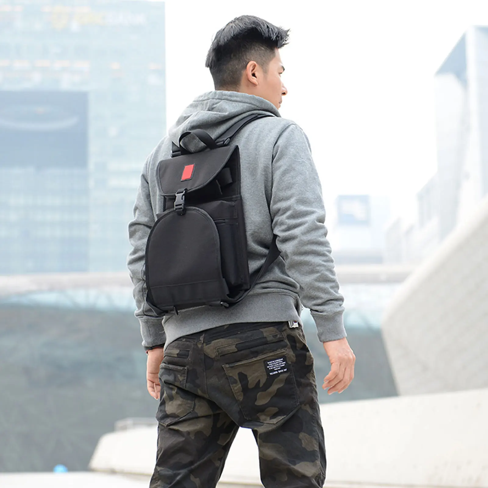 Skateboard Storage Bags Regular Skateboard Longboard Backpack Bag With Magic Sticker Design Foldable Skateboard Bags For Men