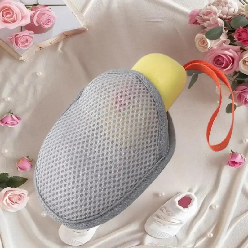 

Bath Cleansing Foaming Net With Lanyard Double-Sided Oval Soap Bag Body Exfoliating Scrubber Sponges Bathroom Mesh Soap Pocket