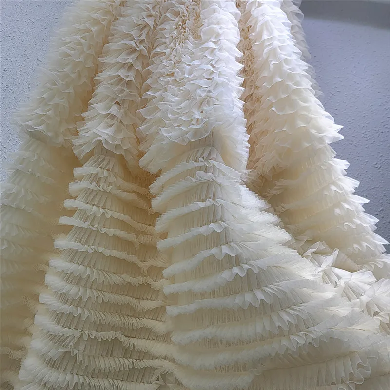 Gonna da ballo con torta a vita alta in stile design a strati in maglia dolce Gonna elegante da donna color albicocca per tutte le partite 2025