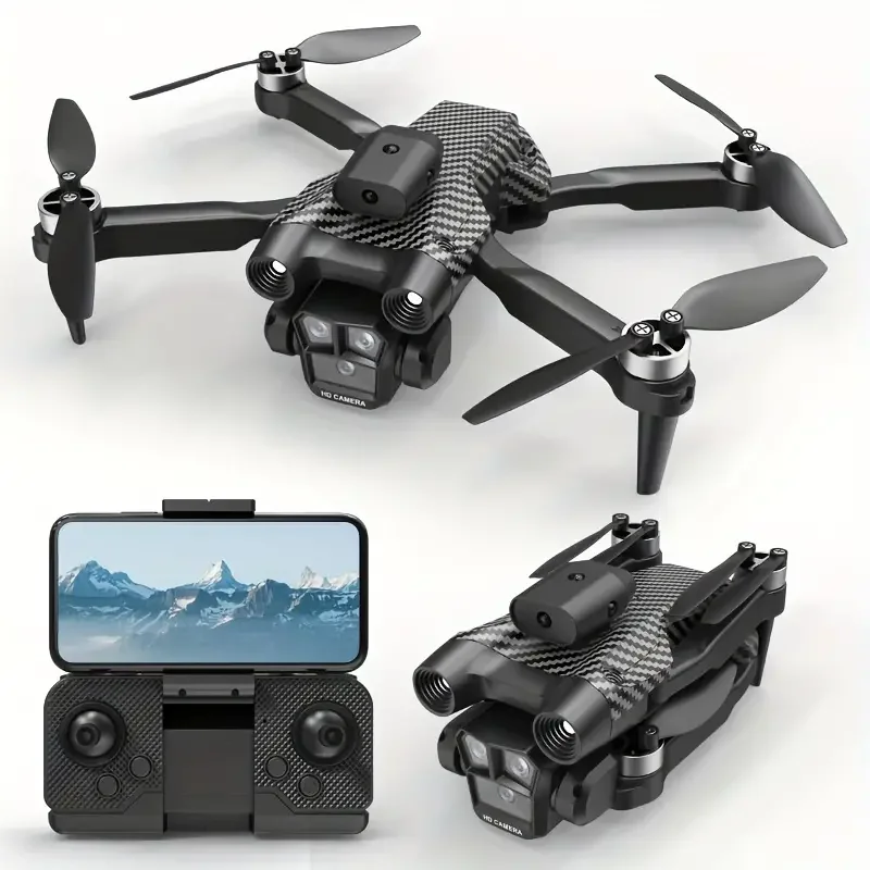 Foldable Drone ls Equipped With 8k HD Camera Drone, 360 Flips, One Key Start,Emergency Stop, Brushless Motor,