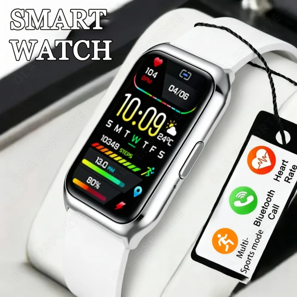

For Android IOS Smart Bracelet Women Smartwatch Men Heart Rate Blood Oxygen Waterproof Sport Smart Band Watch For Ladies +Gift