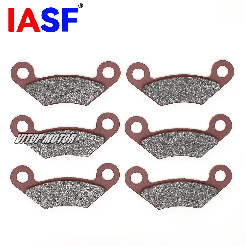 

6pcs IASF Motorcycle Front Rear Brake Pads for Linhai 550CC LH550 M550L EFI 4X4 ATV LH 260 300 400 500 ATV Scooter Quad Parts