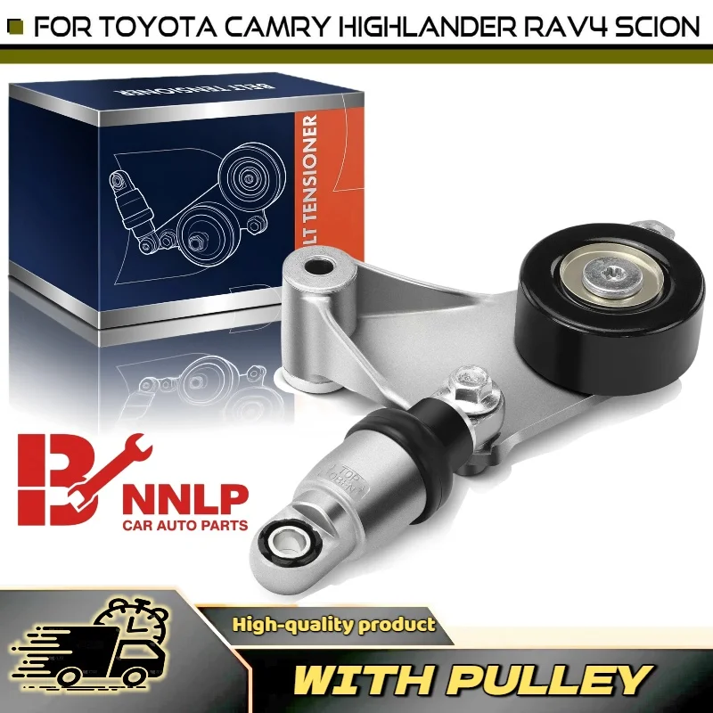 

Belt Tensioner Assembly for Scion tC Toyota Camry L4 2.4L 02-06 RAV4 Highlander 166200W110, 1662028010