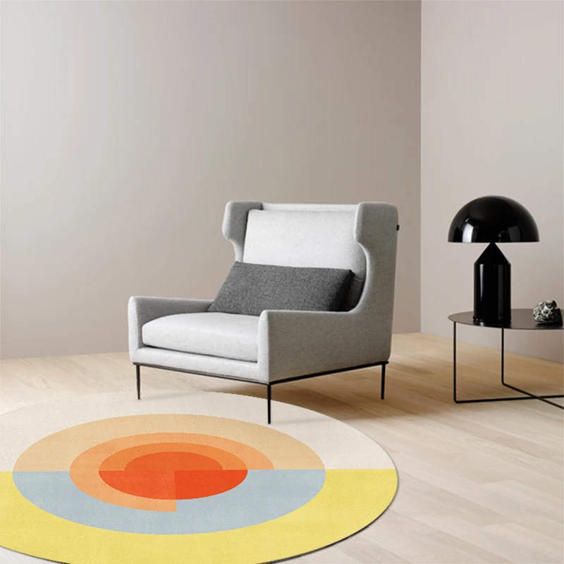 

Minimalist Rugs for Bedroom Nordic Style Living Room Decoration Round Carpet Fluffy Soft Lounge Rug Thicken Plush Non-slip Mat