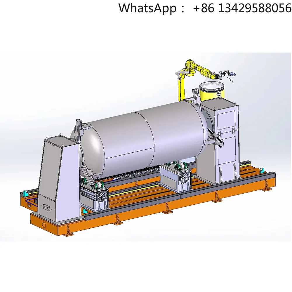 FANUC CE Approved High Capacity Welded Cylinder 230L Empty Argon Cylinders PLC Motor for Industrial Welding IP67 Protection