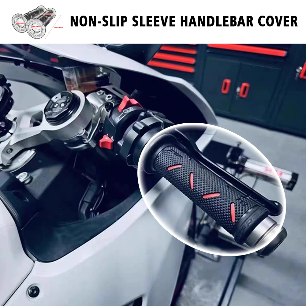 22MM Universal Motorrad-Lenkergriffe, Gummi-Modifikationszubehör, Moto-Griffe für Honda, Suzuki, Kawasaki