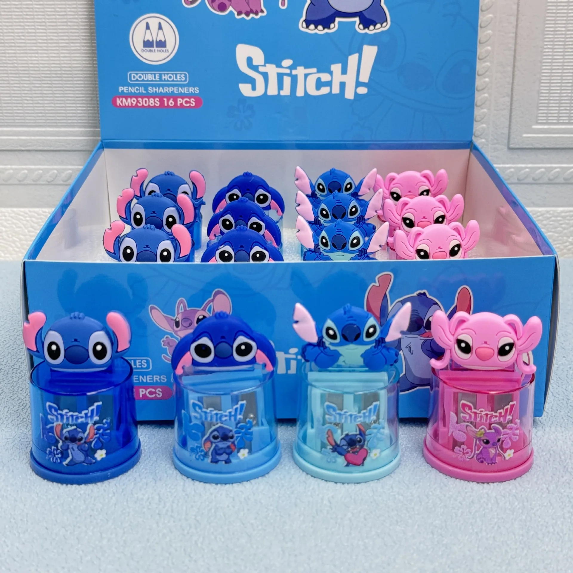 

8/16pcs Stitch Doll Pencil Sharpener Kawaii Student Sharpening Tool Stationery Children's School Supplies Children's Day Gift