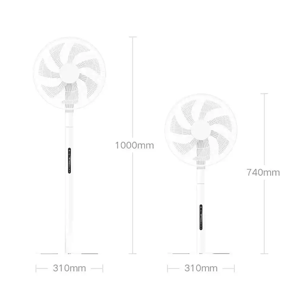 XIAOMI MIJIA Ventilatore da pavimento con inverter DC intelligente Pro Conservazione energetica Design leggero a basso rumore Telecomando Bluetooth BPLDS09DM