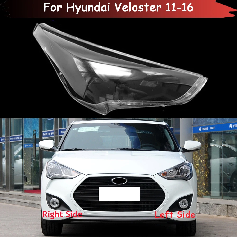 Auto Case Headlamp Caps For Hyundai Veloster 2011-2016 Car Headlight Lens Cover Lampshade Lampcover Head Lamp Light Glass Shell