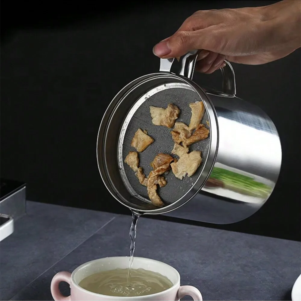 1.4L Stainless Steel Oil Dispenser Bottle Dishwasher Safe Glass Bottle SUS 304 Stainless Oil Bottle / Cruet