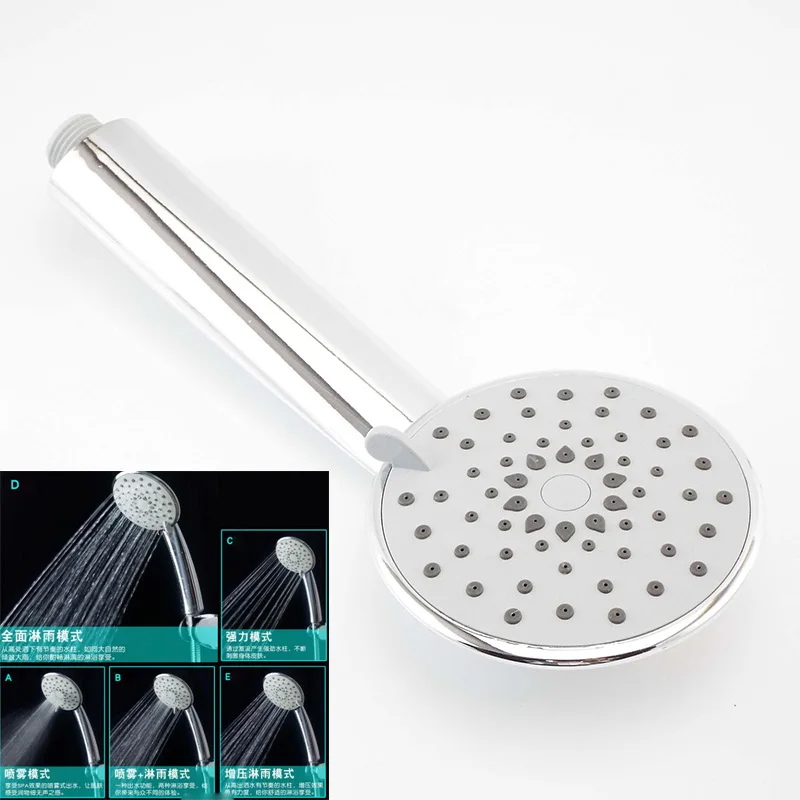 5 modes ABS Handheld Shower Head Water Sprinkle Bathroom Shower Accessories Multi-functions Universal Interface 20mm a1
