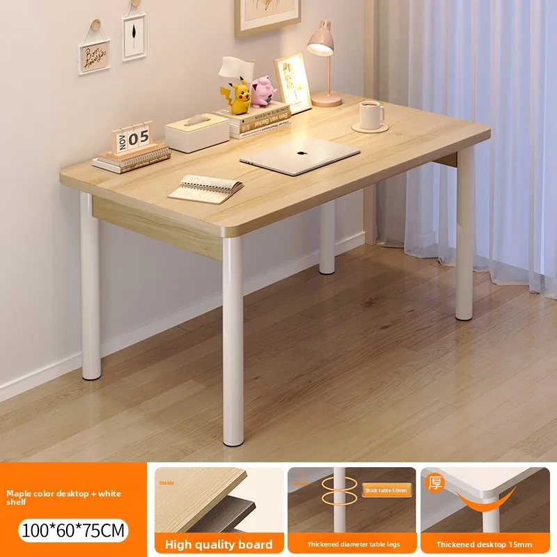 

Прочный многофункциональный компьютерный стол, домашний стол для студентов, туалетный столик для спальни, простой письменный стол с полкой, устойчивый и долговечный.