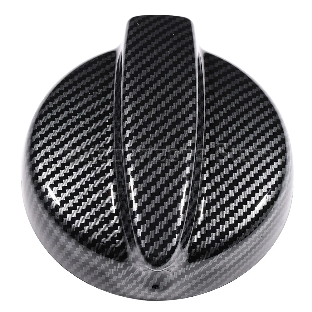 Gloss Black/Carbon Fiber Car Fuel Tank Cap Cover For Mini Cooper S R50 R53 2001 2002 2003 2004 2005 2006