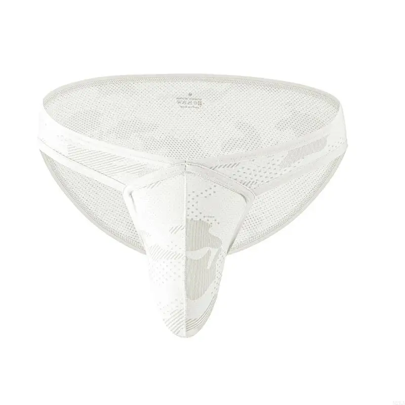 2026 New Men's Briefs With Micros Mesh Fabric Breathable Low Rise Design Bulge Support Underwear Sports Underpants