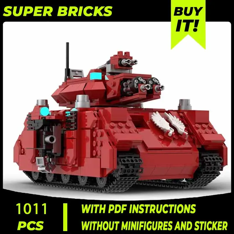 Popular Games Model Moc Building Bricks Hammer Land War Tank Technology Modular Blocks Gifts Christmas Toys DIY Sets Assembly