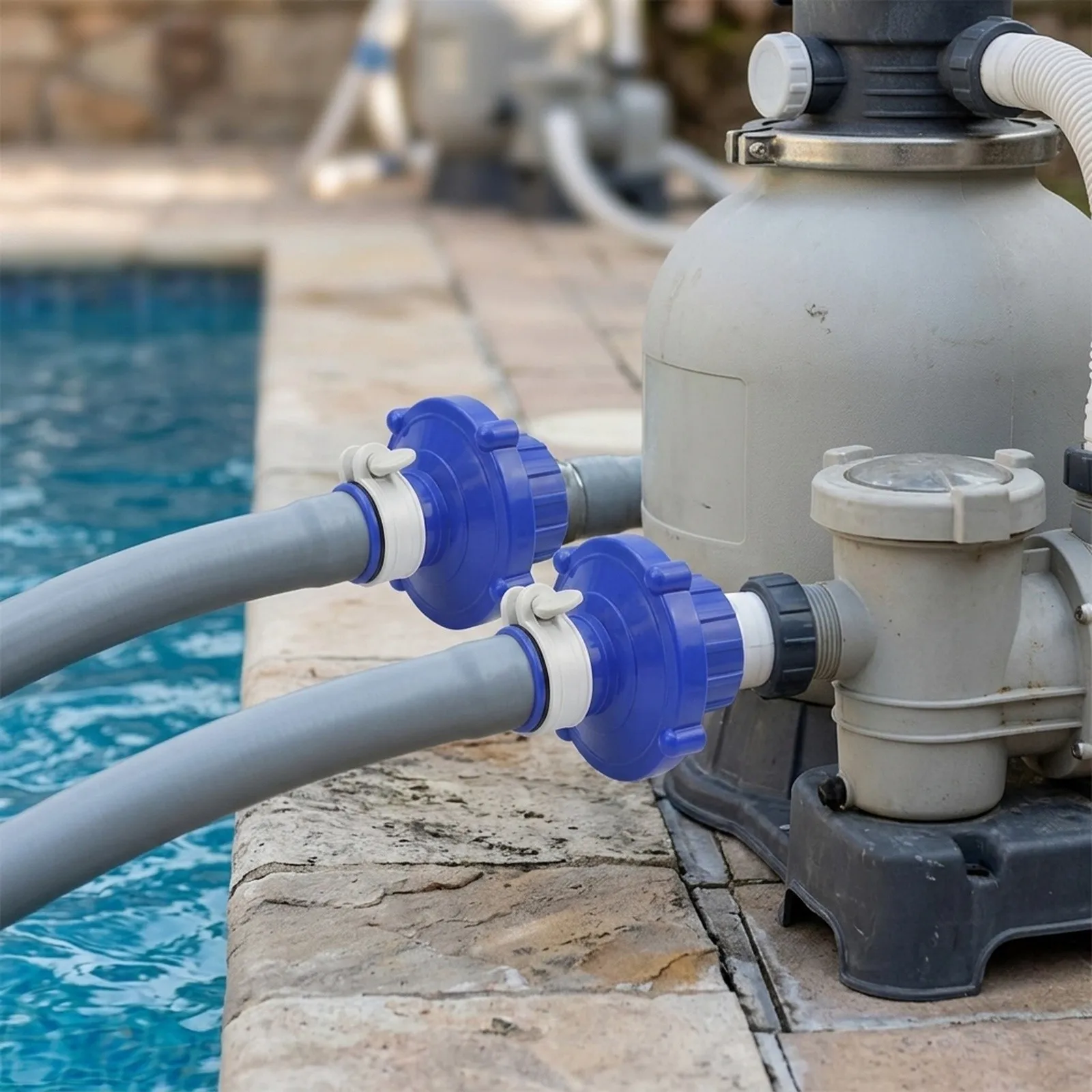 Adapter with Clamp for 58234 Pool Base P03867 Designed for Reliable Suction Hose Connection in Pool Vacuum Cleaner Systems