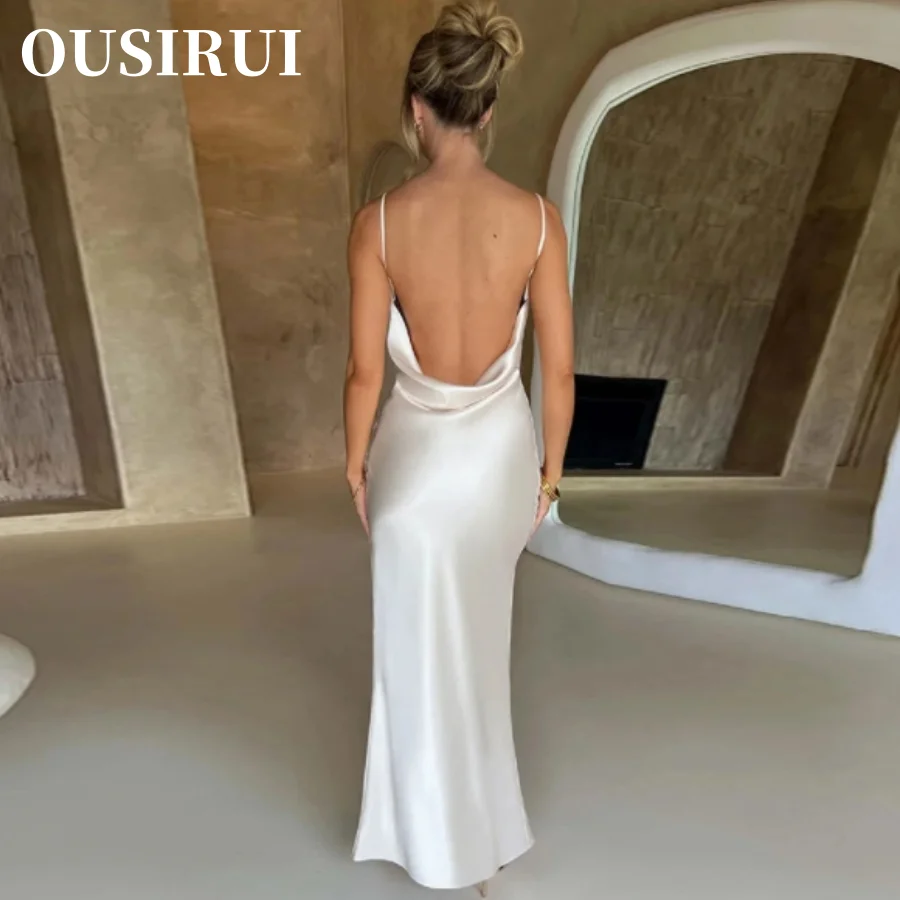 OUSIRUI Cross Fashion Border Sexy Boho Red Evening Dress From Europe And America Elegant And Stylish Slit Dress