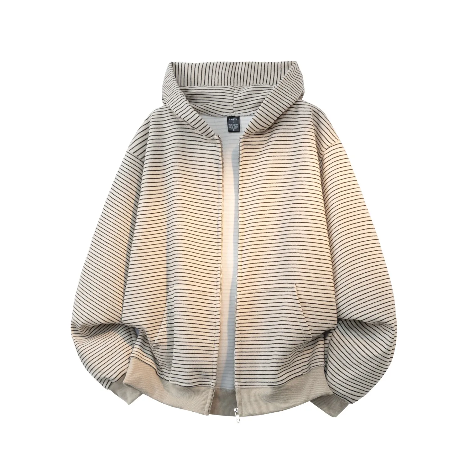 الكورية كول البريدي هوديس وبلوزات للرجال الخريف فضفاض مخطط مقنعين سترة الربيع طويلة الأكمام الرجال المتضخم هوديي