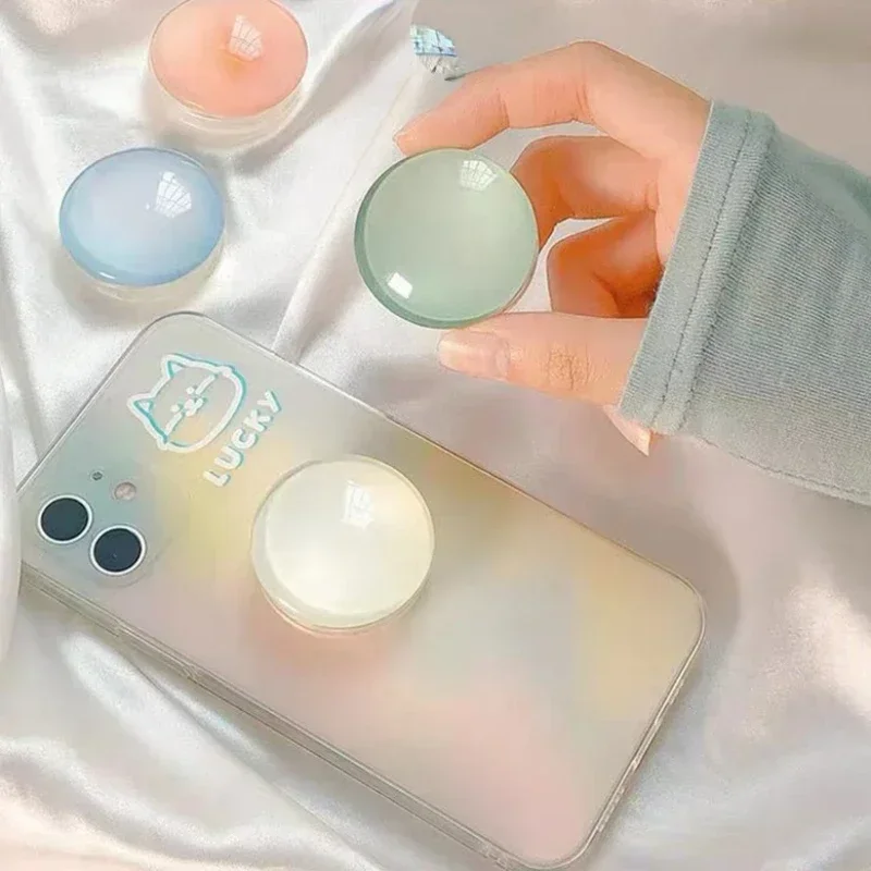 حامل إصبع كريستالي شعبي، حامل عالمي لمقبس الهاتف، حامل مرن قابل للطي، حامل هاتف ممتد #5