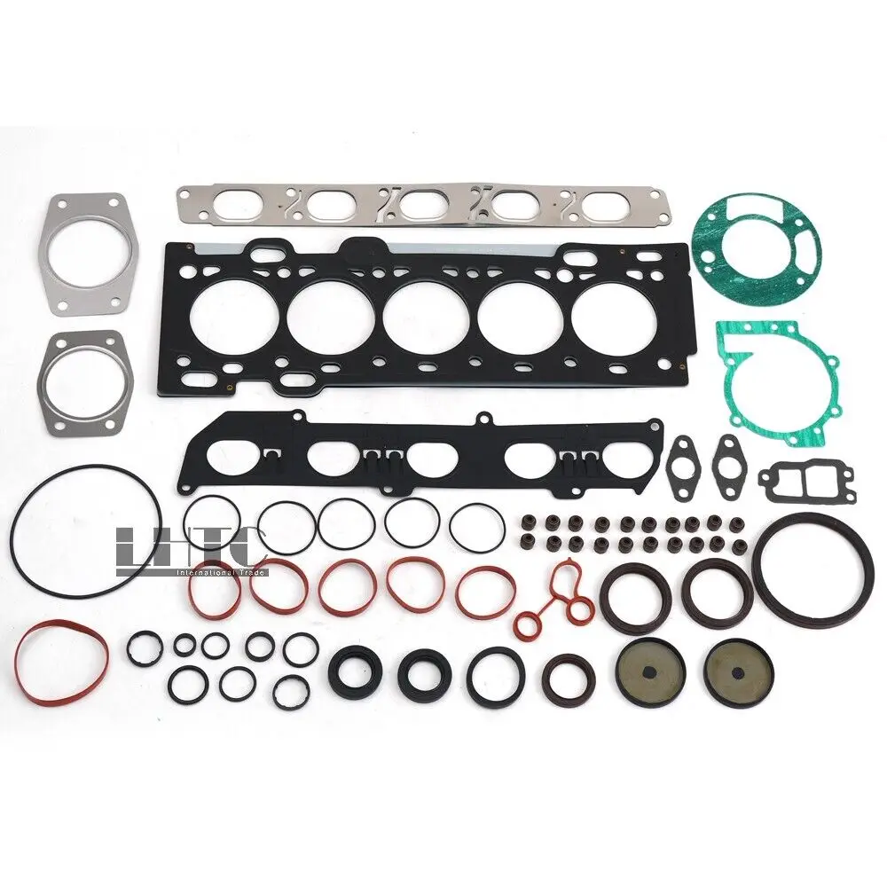 OEM NEW Cylinder Head Set Rebuild Seals Gasket Assembly Fits For 00-09 Volvo S60 V70 XC90 C70 S70 2.4L-2.5L L5 DOHC TC