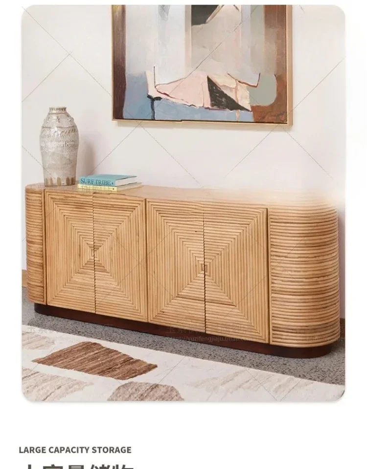 A Modern simple side cabinet new wall integrated locker living room tea cabinet small apartment entrance