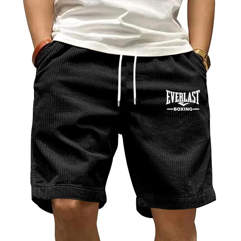 EVERLAST-pantalones cortos deportivos para hombre, ropa deportiva de verano, pantalones cortos de pana para correr en la playa, ropa de baloncesto y