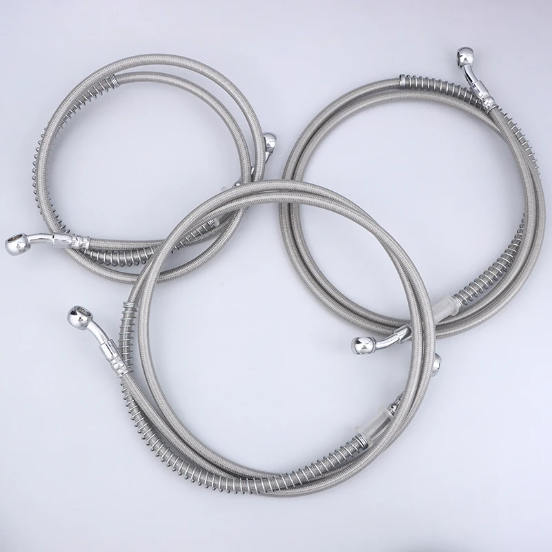 

New50-200CM Motorcycle Brake Oil Hose Brake Line Universal Motorbike Stainless Steel Braided Pipeline Modification Parts