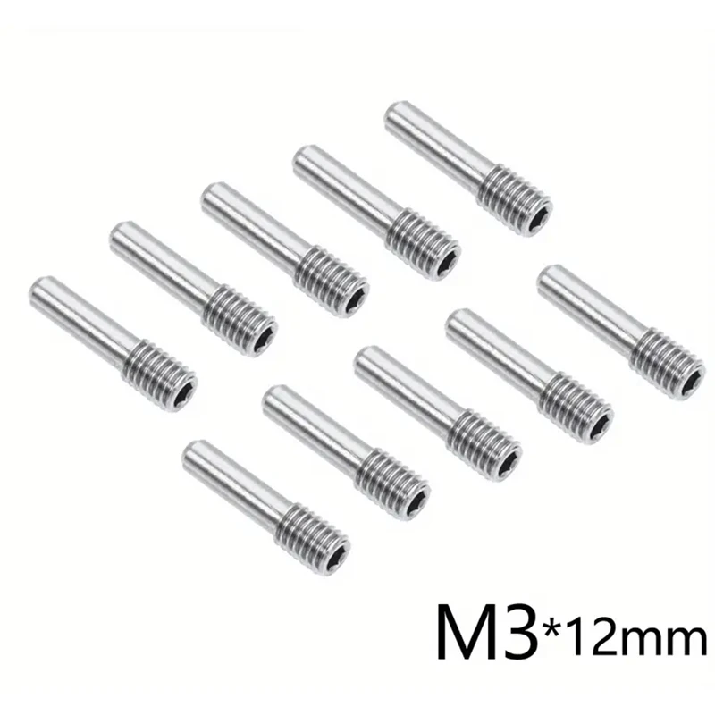 10 stks M3 * 12mm M4 * 12mm Schroeven, voor/achterbumper Pin Bouten, Aandrijfas Schroeven voor 1/10 Crawler RC SCX10 TRX4 Upgrade Onderdelen