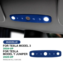 KUNGKIC For Tesla Model 3 Highland 2024 Model Y Juniper 2025 Italian Top Suede Reading Light Frame Trim Stickers Accessories