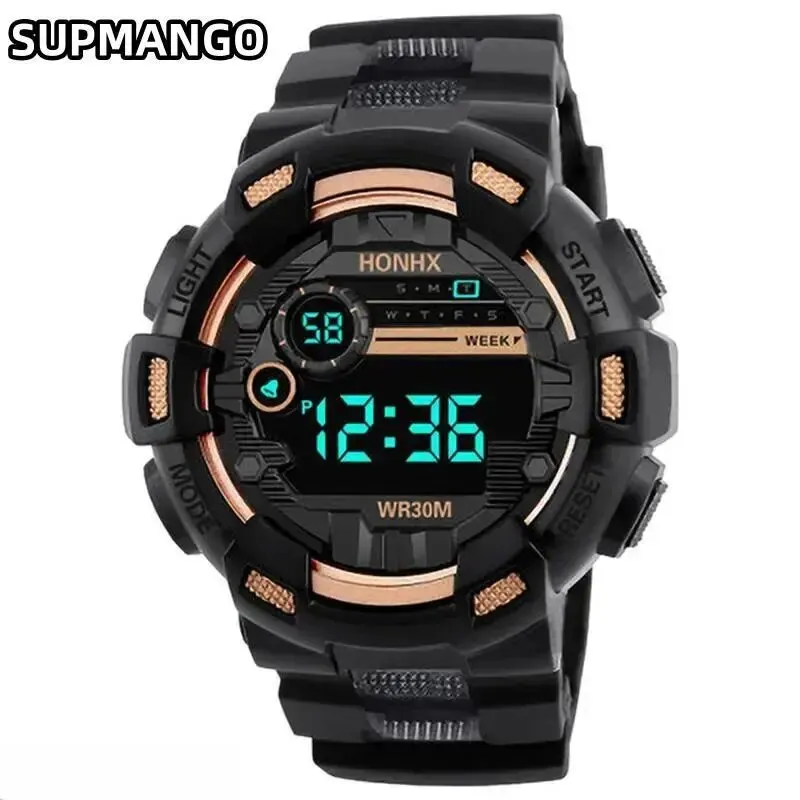 719 Kids Sport Watches LED Digital Watches for Children Silicone Strap Wristwatch Student Girl Boy Clock