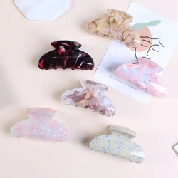 40 Colors High Quality Acetate Fashion Geometric Stripes Wavy Claws Hair Clips Women Barrette Hairpin Headwear Hair Accessories