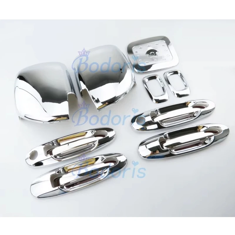 For Toyota Land Cruiser 100 Lexus LX470 1998-2007 Side Lamp Handle Cover Side Lamp Fuel Tank Cap Chrome Accessories