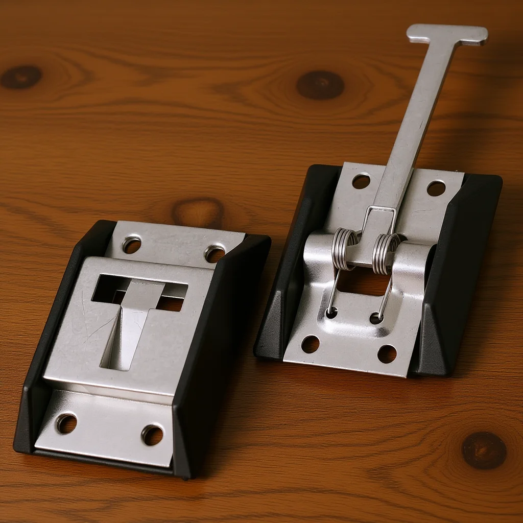 

Metal T-Style Entry Door Catch Holder Carbon Steel Zinc Coating Heavy Duty Rv Trailer Camper Door Latch T Catch Holder