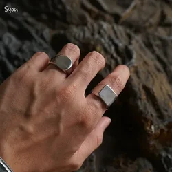 Simple Geometric Classic Stainless Steel Rings Unisex Party Gift For Men Vintage Women Unisex Circle Jewelry Metal Wholesale