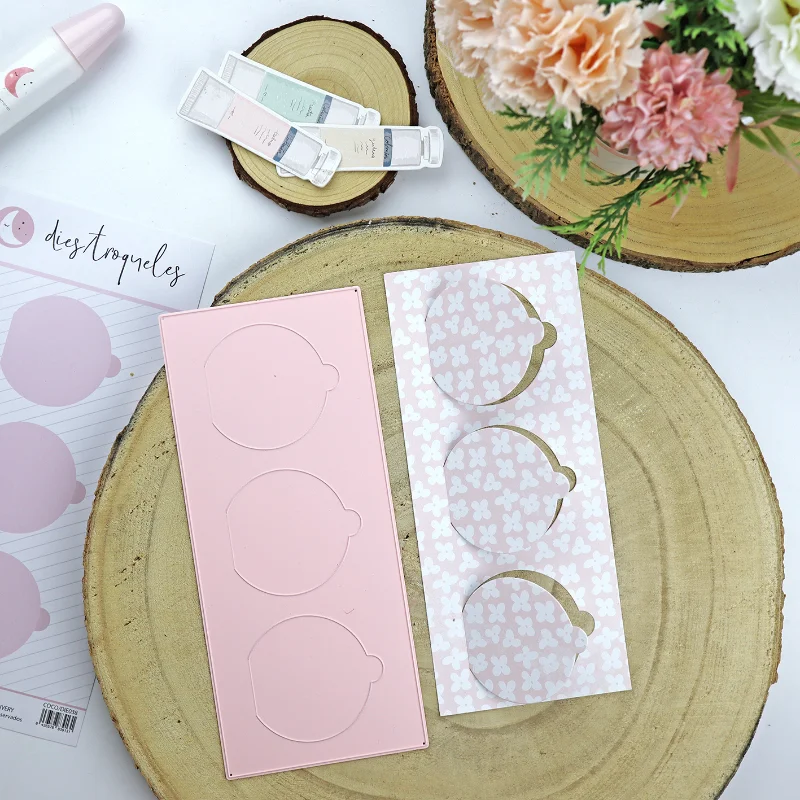 November 2024 Pink Series Metal Cutting Dies for DIY Scrapbooking, Album Paper Cards, Decorative Crafts, Embossing Die Cuts