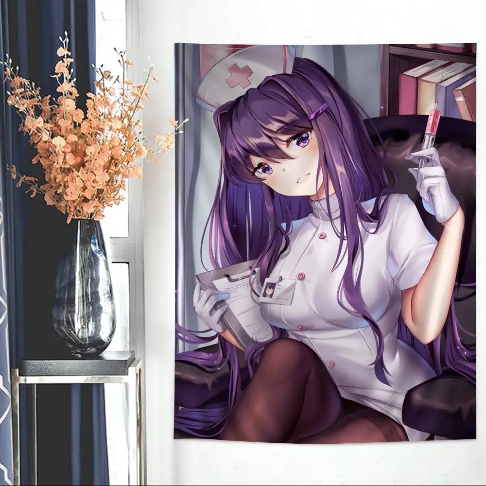 디도키도키 문학클럽 보헤미안 태피스트리 타로 히피 벽걸이 러그 기숙사 일본식 태피스트리