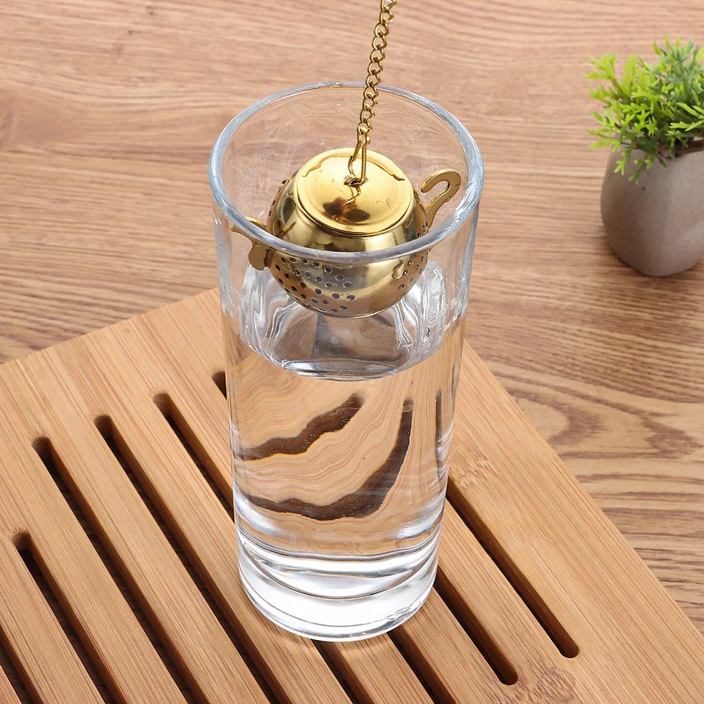 

Teapot/Star/Heart Shape Tea Strainer Stainless Steel Tea Infuser with Chain Herbal Spice Filter Diffuser Kitchen Gadget Teaware
