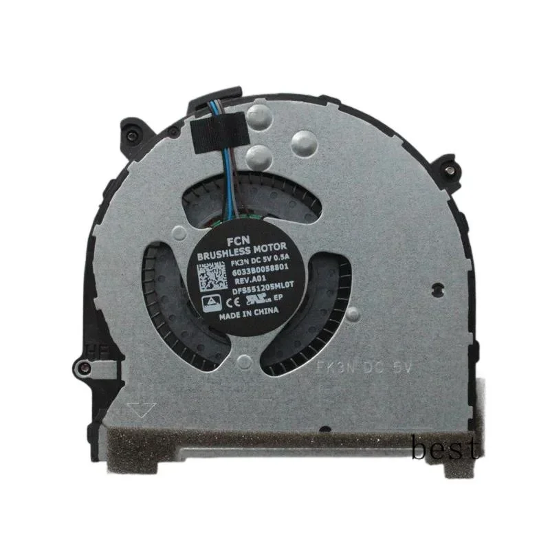 FORНовый оригинальный вентилятор охлаждения процессора ноутбука для HP ProBook 640 G4 645 G4 L09535-001 FCN FK3N 6033B 0058801     DFS 551205   ML0T HSN-I14C