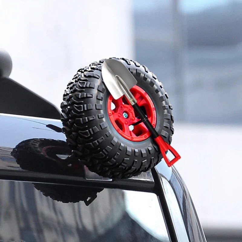 Spare Tire Decorative for Great Wall GWM Haval H9 2th 2024-2025 Tire Shovel Small Red Flag Exterior Modification Accessory