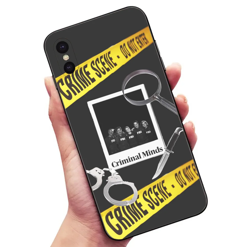 C-Criminal Minds TV Phone Case For Samsung S24,23,22,30,21,10,9,Ultra,Plus,Lite,FE,5G Black Soft Case