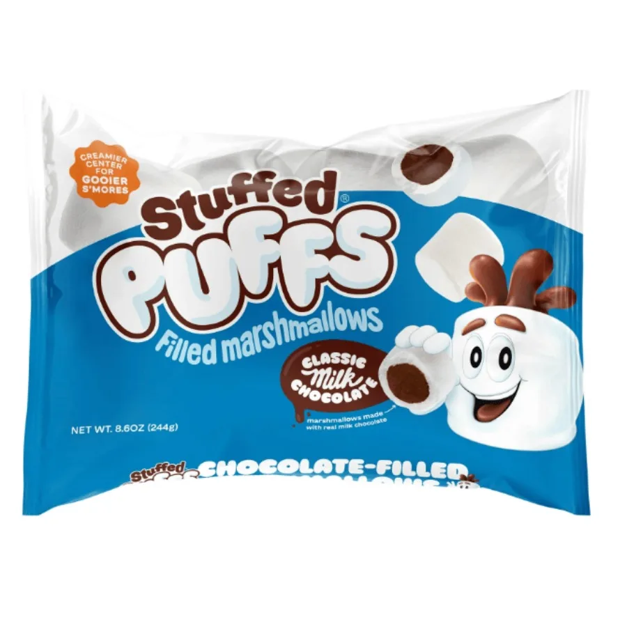 

Stuffed Puffs Chocolate Filled Vanilla Marshmallows 10 oz Bag