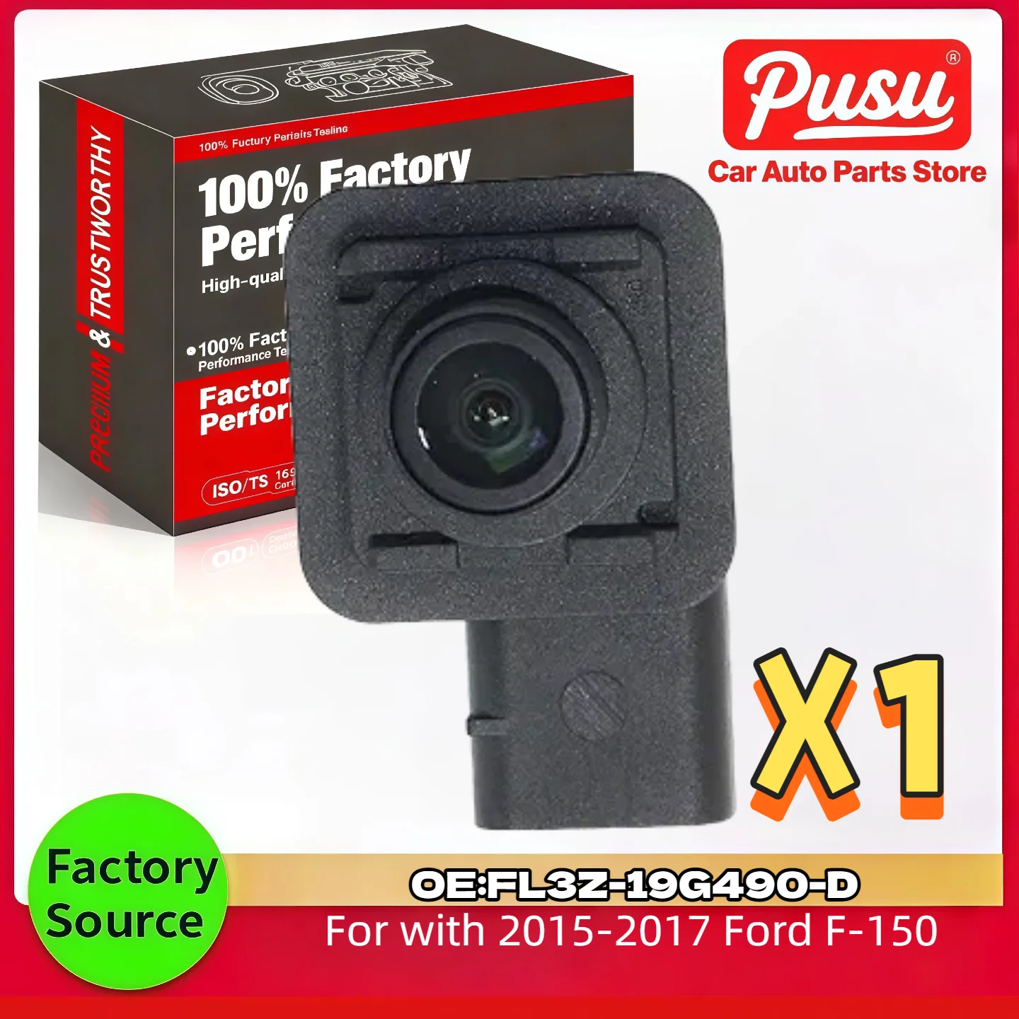 高品質リアビューバックアップパーキングアシストカメラフォード-f-150-2015-2016-2017-モデル-fl3z-19g490-シリーズ