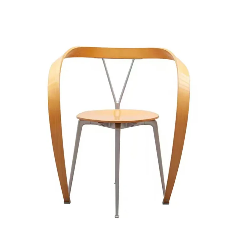 

Italian household single negotiation chair designer niche streamer leisure chair light luxury special-shaped simple armrest