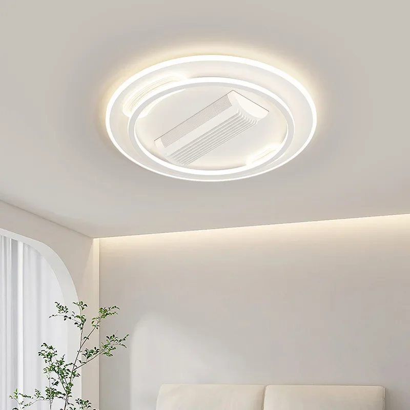 Neue Mode Wohnzimmer klingen lose Lüfter Licht Decken ventilator Rolle Decken leuchte kreative LED-Licht Fans Ventil adores de Techo