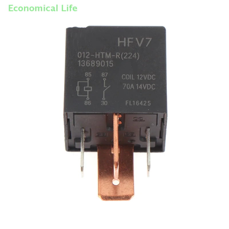 1 PC 12V Relay HFV7 012-HTM-R 70A 12VDC 4Pins Car Relay