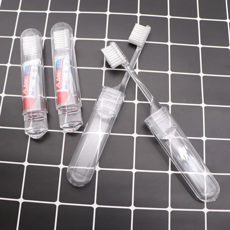 Travel Foldable Soft Bristle Toothbrush Portable Dental Care Kit for Airplane and Home Use Non Disposable Eco Friendly