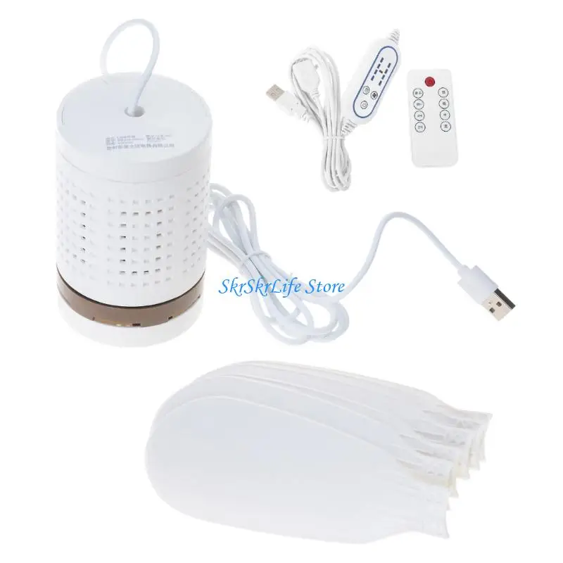 

E65E Energy Efficient USB Ceiling Fan Remote 4 Speed Timers Portable For Home Office