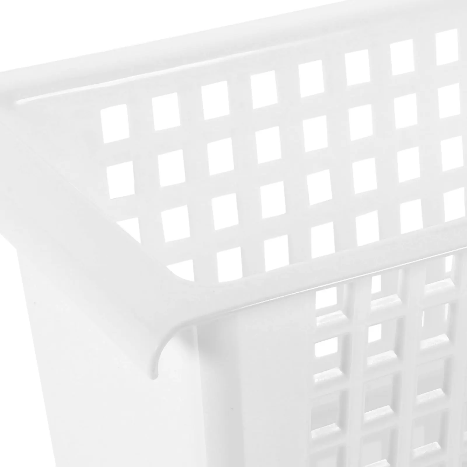 

4pcs Storage Baskets Kitchen Under Sink Organizer Pp Material Light Practical Desktop Hollow Basket For Bathroom Pantry Closet