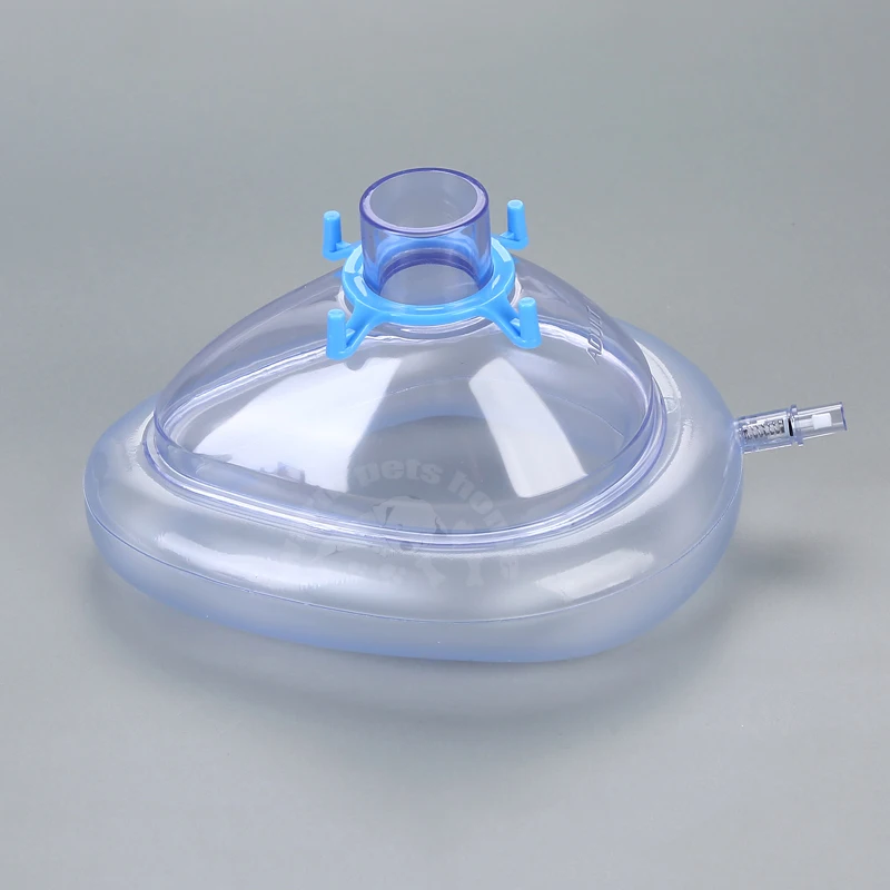 PVC Anesthesia Mask Sterilized Disposable Resuscitate Face Masks For Adult Child Animals 6 Size